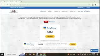 الدرس 1: Download Tally prime ERP تنزيل برنامج تالي برايم