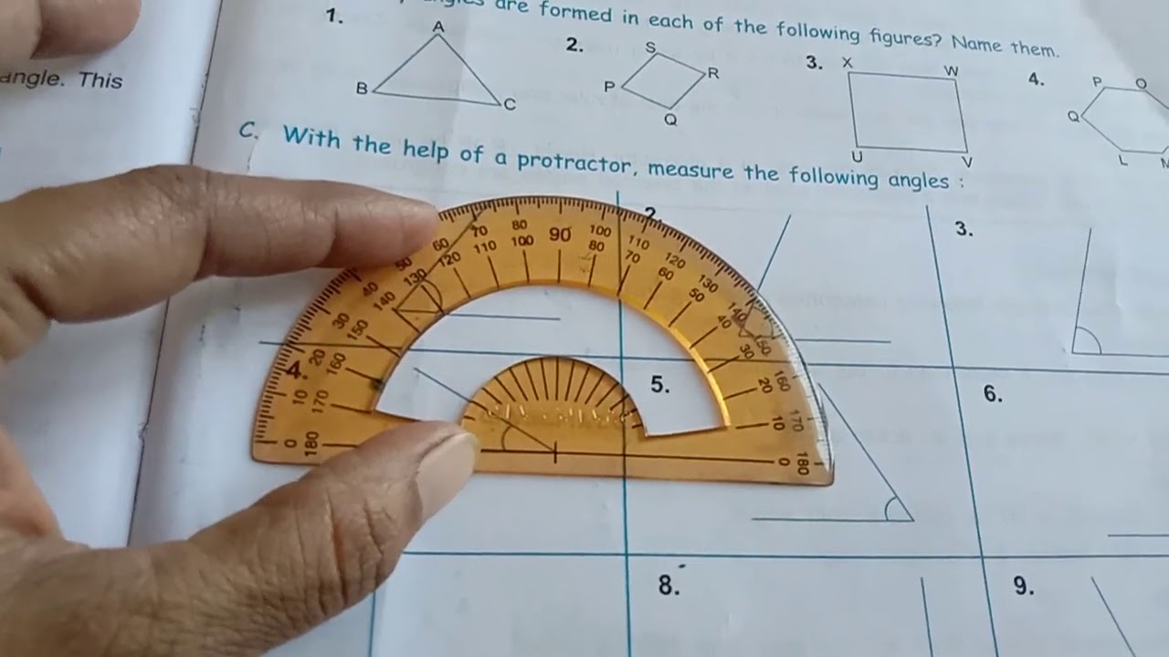 Class 5th Angle And Triangle Exercise 8B - YouTube