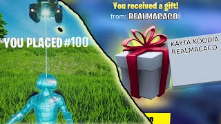 JOKA KUOLEMASTA GIFTASIN 1000 V-BUCKILLA JOLLEKIN TEISTÄ (menetin 5000 vbucks)