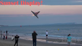 Dusk RAF Typhoon Display Bournemouth Air show Sunset Air Festival
