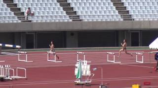 第60回関西実業団 女子400mH決勝藤原未来59.46 芝田陽香60.20