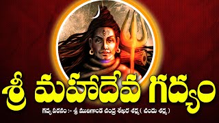 Sri Mahadeva Gadyam || శ్రీ మహాదేవ గద్యం || New Shiva Gadyam || Sri Maha Rudra Gadyam ||