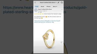 Reviews for Gold Plated Wishbone Rings 💕#wishbonering  #goldplatedrings #ringsforsale #pandorarings