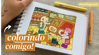 COLORINDO BOBBIE GOODS #1 | Colorindo Mercadinho no livro Bobbie Goods