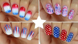 4 Last Minute Nail Art Designs for the 4th of July // 4th of July Nail Art | Elizabeth Anne