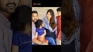 Asif Ali 💞 with his cute wife Zama | Children | Family 💞| MrCube #shorts