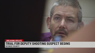Trial begins for man accused of shooting Oconee County deputy during traffic stop