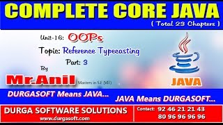 Core Java - OOPs reference Typecasting Part - 3