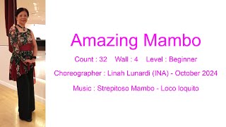 Amazing Mambo Line Dance Teach & Demo