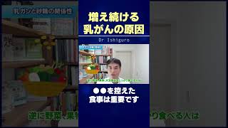 増え続ける乳がんの原因とは!? ●●を控えた食事は重要です #shorts