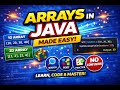 Arrays in Java Explained So Simply 😱 | 🔥 No Confusion Anymore |1D, 2D Arrays |Simple  Programs