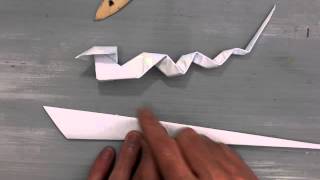 How to fold an Origami Snake (Kasahara)