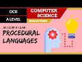 33. OCR A Level (H046-H446) SLR7 - 1.2 Procedural languages