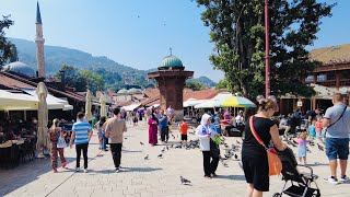 [4K] Sarajevo Walking Tour 2023 | Bosnia and Herzegovina Travel | 萨拉热窝