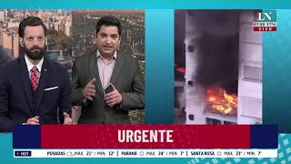 Se prende fuego un departamento en Belgrano