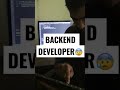 Front end developer Vs backend developer