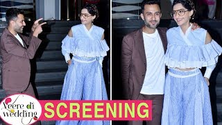Sonam Kapoor Arrives With Husband Anand Ahuja At Veere Di Wedding Screening
