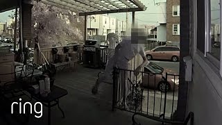 Stranger Met With Motion Warning as He Tried to Jump a Front Gate | RingTV