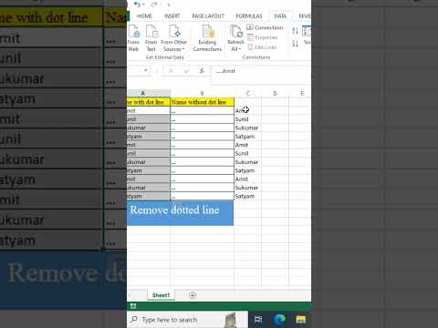 Remove Dot Lines from MS Excel |100% solution #shorts  #excel