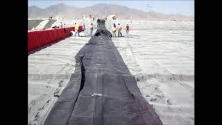 3ft AquaDams, Pond Liner Construction Isolation, GM Plant, Mexico 2006