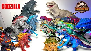 Jurassic World Dinosaur Hybrids VS Godzilla Collection! Indominus Rex, Scorpios Rex, Indoraptor