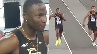 Ismael Kone Reacts To Winning ACC 60m Title