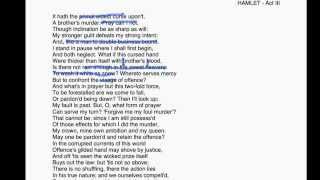 Hamlet Act 3 Scene 3 walkthrough part 1