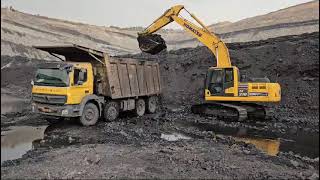 Komatsu PC210 In coal Application #Komatsu #L\u0026T #20Tone machine #excavator #PC210#Best Machinerycoal