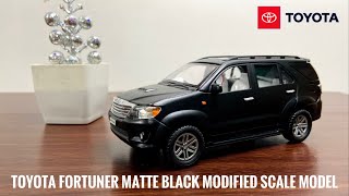 Toyota Fortuner Matte Black Modified Scale Model | The Black Beast | Only 1 in India | Centy Toys