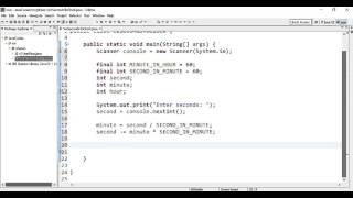 Convert Seconds To Clock Java Tutorial