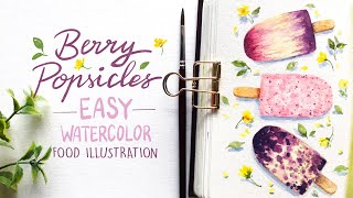 EASY Painting ideas: Berry Popsicles