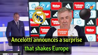 Exclusive: Ancelotti announces a very big surprise at Real Madrid 🔥