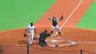 2005年9月7日 中日ー阪神、アレックス本塁セーフ