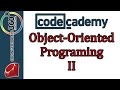 Learn Ruby with Codecademy: Object Oriented Programming II