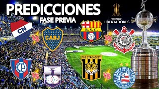 PREDICCIONES de la COPA LIBERTADORES 2025🔥 | FASE PREVIA🏆