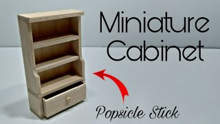 DIY Miniature Cabinet | Popsicle Stick Craft Ideas