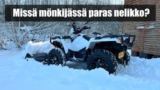 Missä mönkijässä on paras neliveto? | Lumityöt Polaris mönkijällä