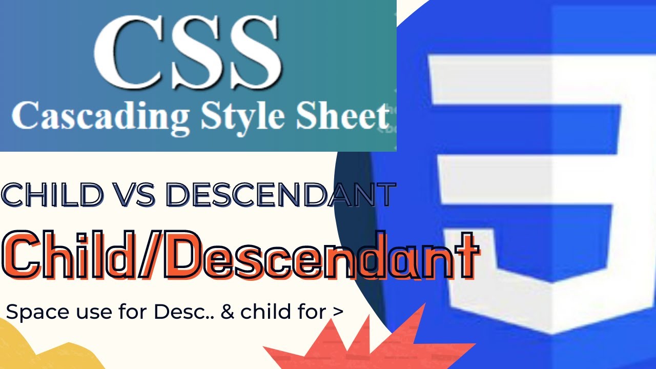 10- HTML CSS In Hindi CSS Child Vs Descendant Selectors | CSS ...