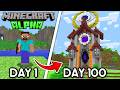 I Spent 100 Days In Minecraft's Oldest Versions