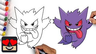 How To Draw Pokemon | Gengar