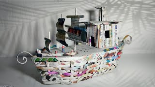 How to make a boat/ship using newspapers