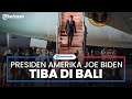 Disambut Sandiaga Uno, Presiden Amerika Serikat Joe Biden Tiba di Bali Jelang KTT G20