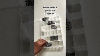 Best jewellery organiser from Meesho. Adjustable compartment ☺️link in description 👇🏼