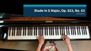 Etude in G Major, Op. 823 No. 63 by Czerny RCM 7