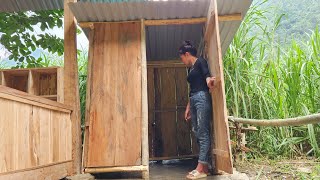 Building a wooden house 2023_Complete bathroom, faucet/Living on the farm _Lý thị Ninh