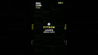Python while loop in 1 minute #python #loops #whileloop #coding #programming #shorts