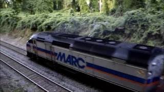 Amtraks and MARCs,  Garret Park and Kensington MD