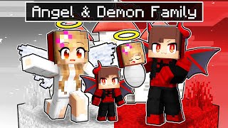 Maizen Having AN ANGEL/DEMON Family in Minecraft! - Parody Story(JJ and Mikey TV)
