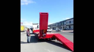 Lowbed Hydraulic Ramp Operation @DonatTrailer