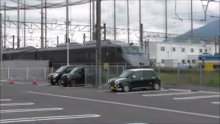 JR九州　787系 特急きりしま6号 鹿児島中央駅～宮崎駅6006M  　ドラッグストアモリ 鹿児島駅前店前　撮影日2024 6 8